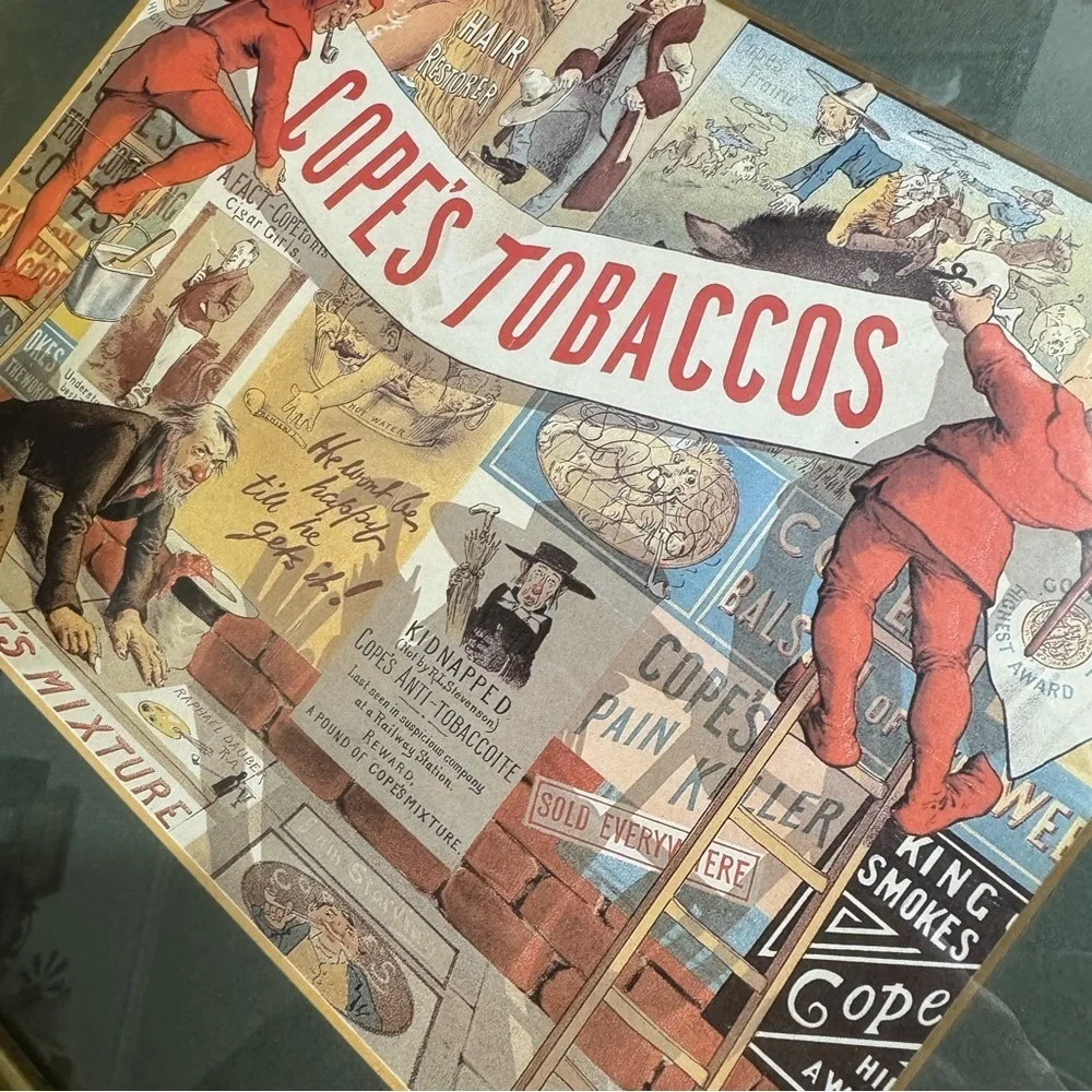 Vintage Cope's Tobaccos Framed 8x10 Art Print